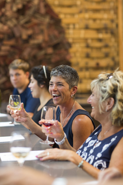 Tasting in the Barrel Room