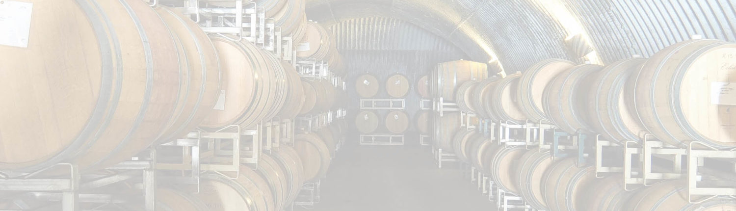 Wine barrels in the cave at Black Star Farms Suttons Bay.