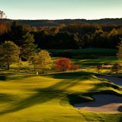 View of the Manitou Passage Golf Club near Black Star Farms Suttons Bay.