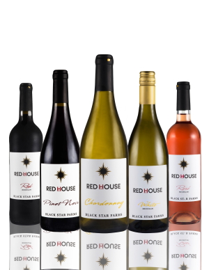 Group bottle shot of our Red House wines.