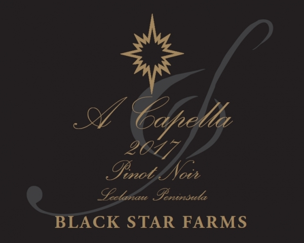 Label for the 2017 A Capella Pinot Noir.