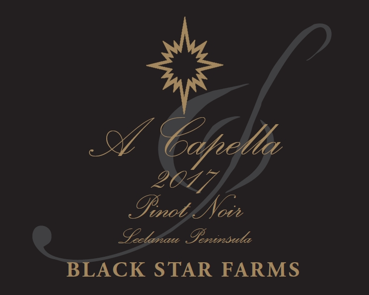 Label for the 2017 A Capella Pinot Noir.