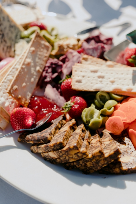 Charcuterie board for a small wedding.