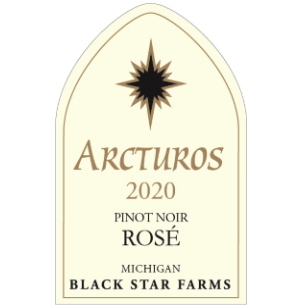 Label for the 2020 Pinot Noir Rose.