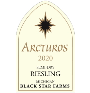 Label for the 2020 Semi-Dry Riesling.