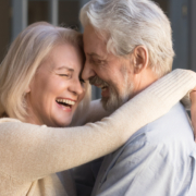 Mature couple enjoying a romantic getaway at our Bed and Breakfast in Traverse City